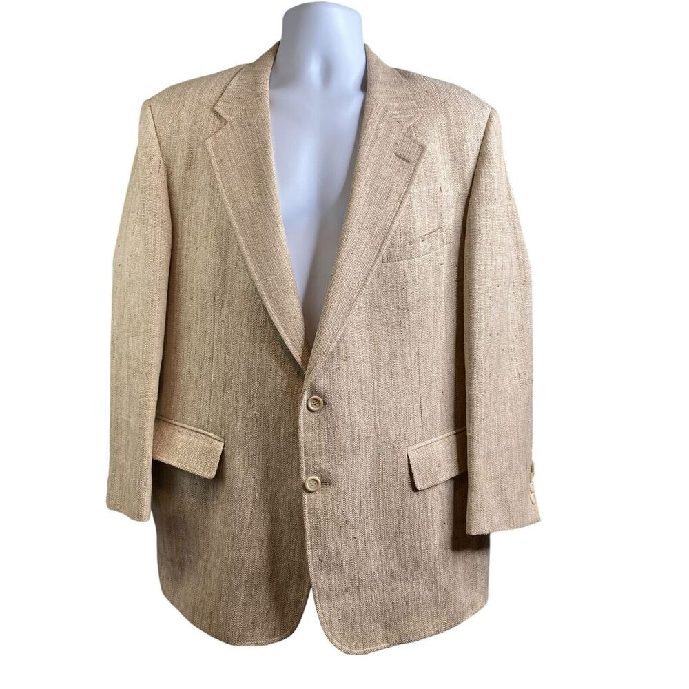 Vintage Bullocks Wilshire Cricketeer Men’s Ivory 70’s Vibes Classic Blazer Sz 44